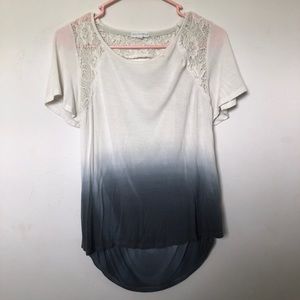 Ombré top with cutout back small